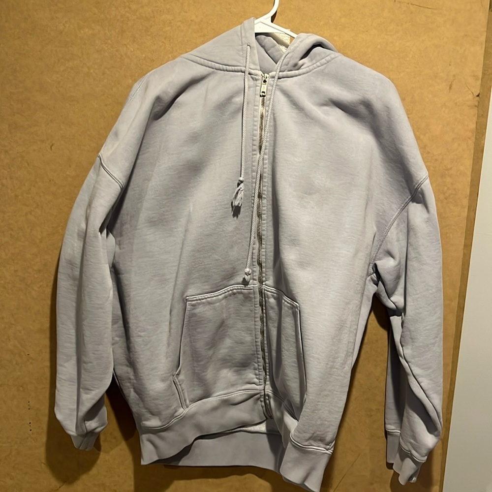 Brandy Melville oversized Christy zip sweatshirt